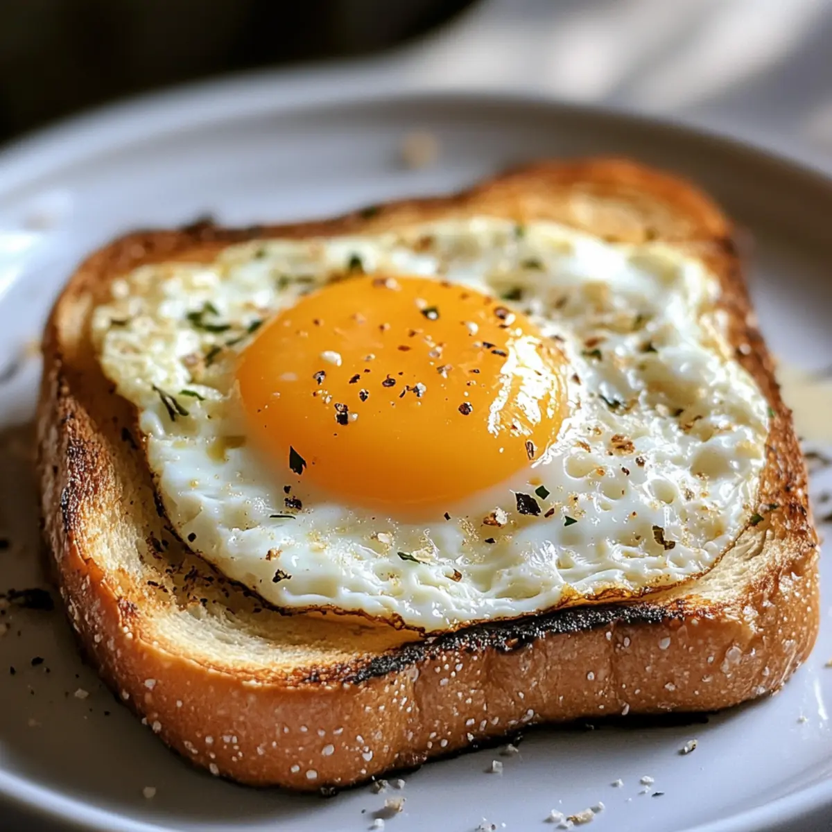 Heißluftfritteuse Ei-Käse-Toast